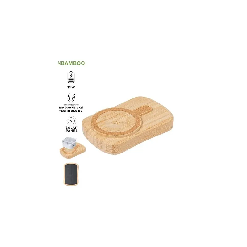 Chargeur Solaire Écologique Personnalisé Pas Cher - Power Bank Gustaf Matières : ABS Couleurs : noir