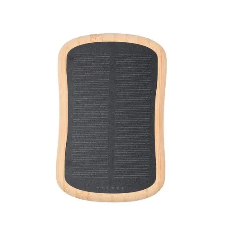 Chargeur Solaire Écologique Personnalisé Pas Cher - Power Bank Gustaf Matières : ABS Couleurs : noir impression haute définition