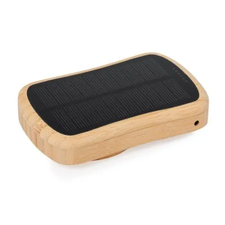 Chargeur Solaire Écologique Personnalisé Pas Cher - Power Bank Gustaf Matières : ABS Couleurs : noir livraison express 24h 48h