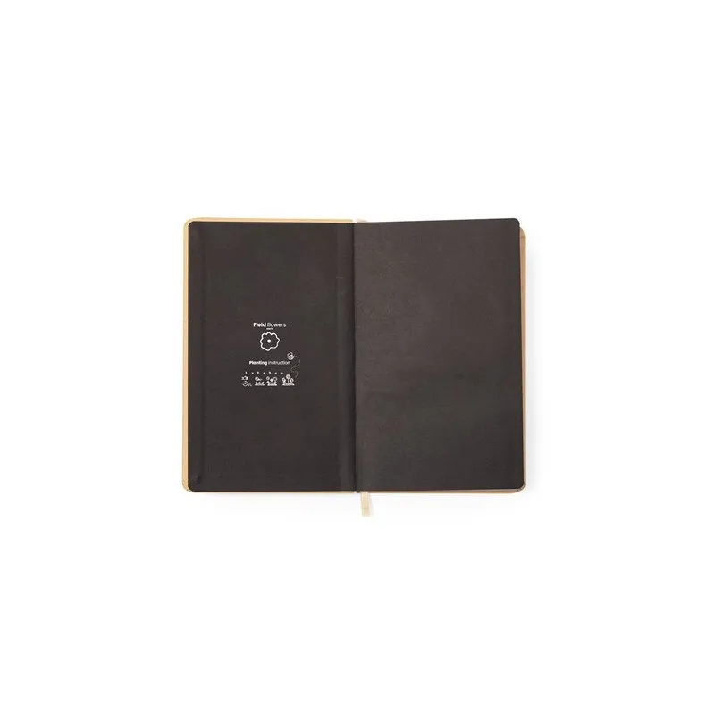 Bloc Notes Écologique Ensemencé Personnalisé - Cadeau Baupres Couleurs : noir Matières : acier inoxydable recyclé impression hau