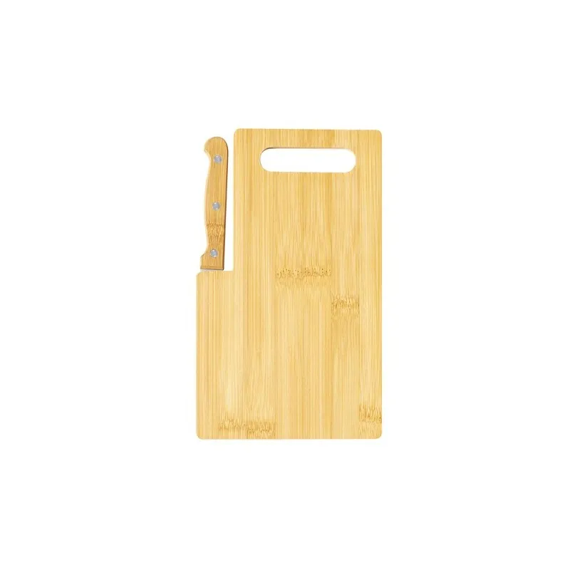 Planche à Découper Seslat en Bambou avec Couteau