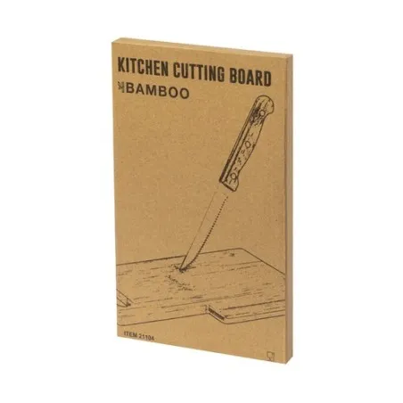 Planche à Découper Seslat en Bambou avec Couteau