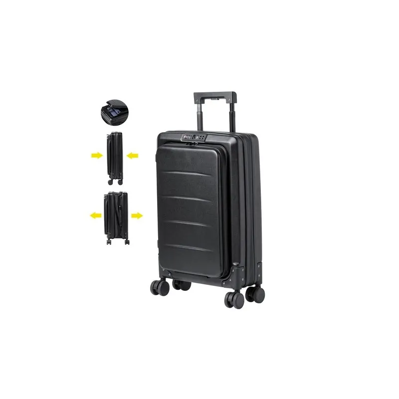 Trolley Pliable Personnalisé Écologique Dopkin Couleurs : vert foncé Matières : acier inoxydable recyclé personnalisable avec vo