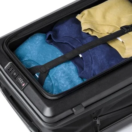 Trolley Pliable Personnalisé Écologique Dopkin Couleurs : vert foncé Matières : acier inoxydable recyclé personnalisation rapide