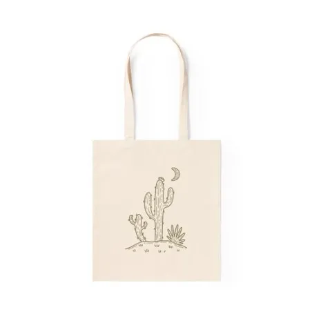 Sac en Coton Écologique Personnalisé pour vos Courses - Emphy Matières : bois Couleurs : bleu cadeau entreprise pas cher