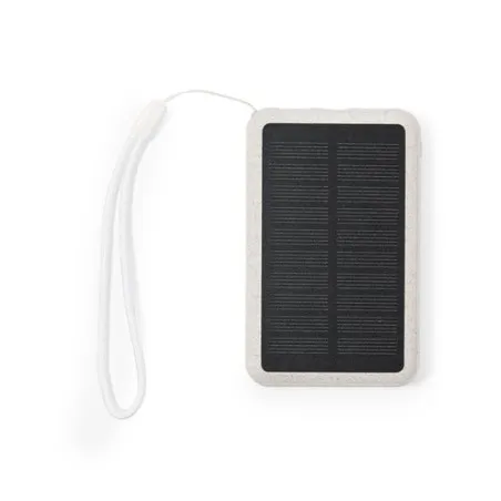 Batterie Solaire Personnalisable - Power Bank Dawson Matières : PET recyclé Couleurs : noir