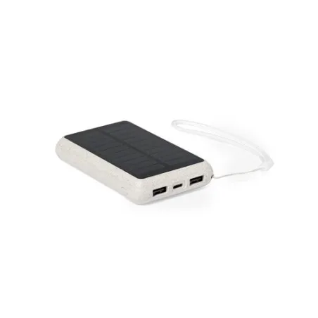 Batterie Solaire Personnalisable - Power Bank Dawson Matières : PET recyclé Couleurs : noir livraison express 24h 48h