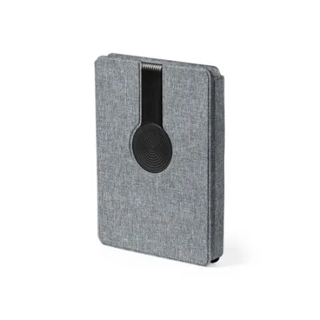 Bloc Notes Multifonction Écologique avec Chargeur et Papeterie Morrison Matières : PET recyclé Couleurs : bleu objet promotionne