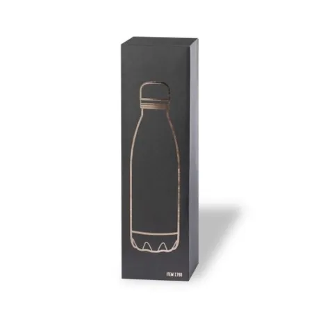 Gourde Personnalisée Publicitaire Bidon Adbel Matières : coton Couleurs : noir marquage laser ultra précis
