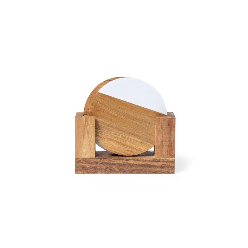 Set Sous-Verre Derrol en Bois d'Acacia