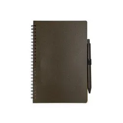 Cahier Écologique Personnalisé avec Stylo - Alanna pas cher Matières : PET recyclé Couleurs : gris