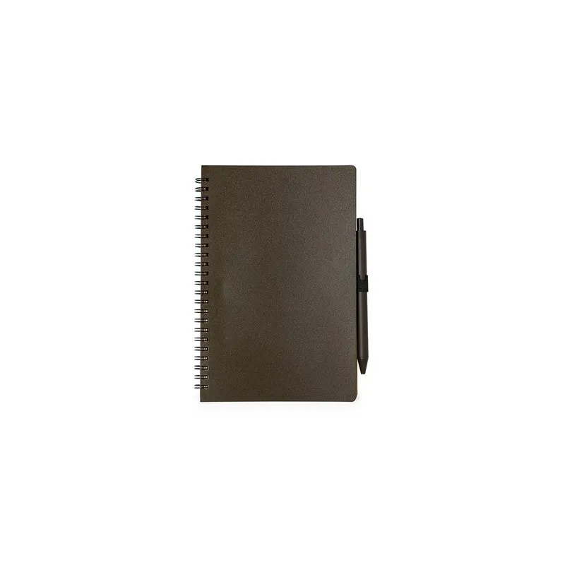 Cahier Écologique Personnalisé avec Stylo - Alanna pas cher Matières : PET recyclé Couleurs : gris