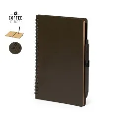 Cahier Écologique Personnalisé avec Stylo - Alanna pas cher Matières : PET recyclé Couleurs : gris 2