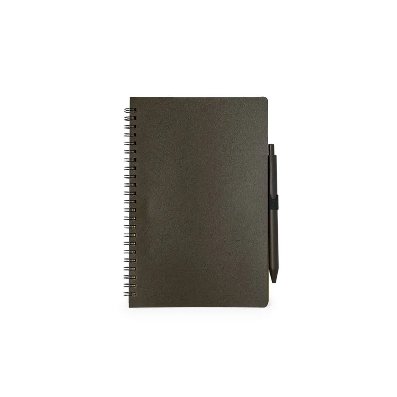 Cahier Écologique Personnalisé avec Stylo - Alanna pas cher Matières : PET recyclé Couleurs : gris livraison express 24h 48h