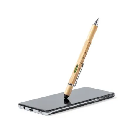 Stylo Écologique Multifonction Personnalisé pas cher Rakars Couleurs : bleu clair marquage laser ultra précis