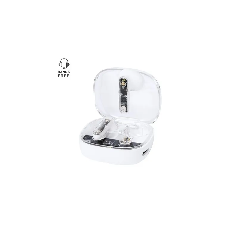 Écouteurs Bluetooth Ergonomiques Personnalisés pas chers - Webex Couleurs : noir personnalisable avec votre logo