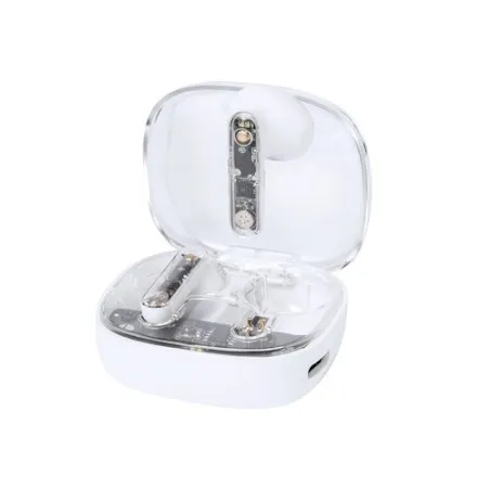 Écouteurs Bluetooth Ergonomiques Personnalisés pas chers - Webex Couleurs : noir goodies publicitaire événementiel