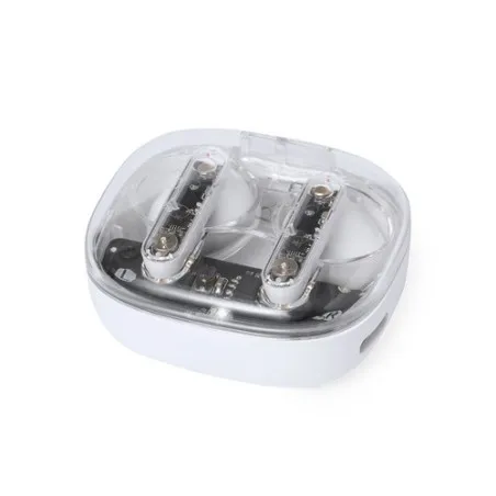 Écouteurs Bluetooth Ergonomiques Personnalisés pas chers - Webex Couleurs : noir marquage laser ultra précis