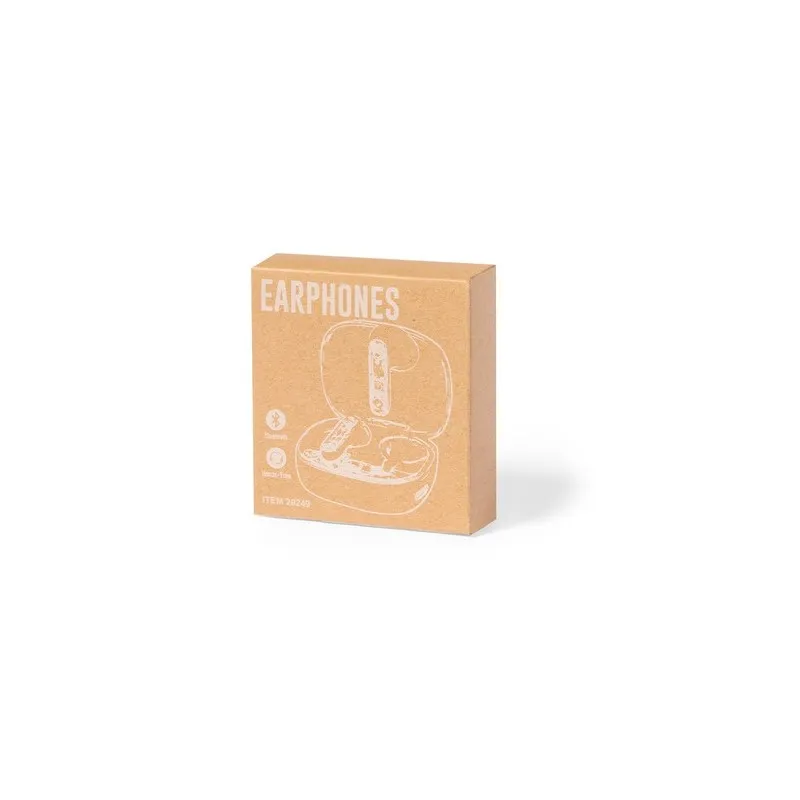 Écouteurs Bluetooth Ergonomiques Personnalisés pas chers - Webex Couleurs : noir objet promotionnel éco-responsable