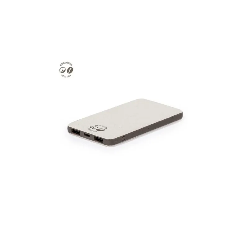 Batterie Écologique Personnalisée 5000 mAh - Power Bank Mayer Couleurs : rouge Matières : polyester recyclé personnalisable avec