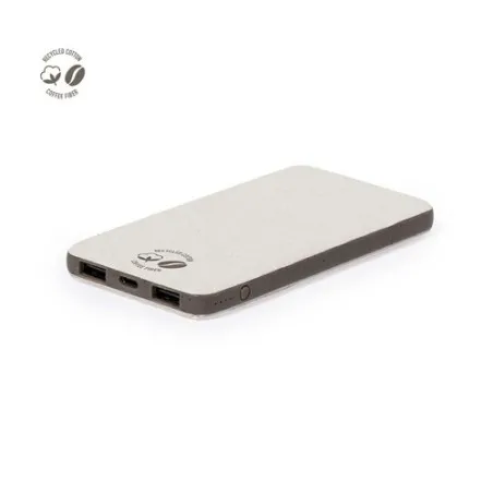 Batterie Écologique Personnalisée 5000 mAh - Power Bank Mayer Couleurs : rouge Matières : polyester recyclé personnalisable avec
