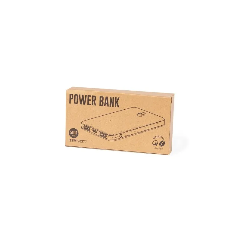Batterie Écologique Personnalisée 5000 mAh - Power Bank Mayer Couleurs : rouge Matières : polyester recyclé objet promotionnel é