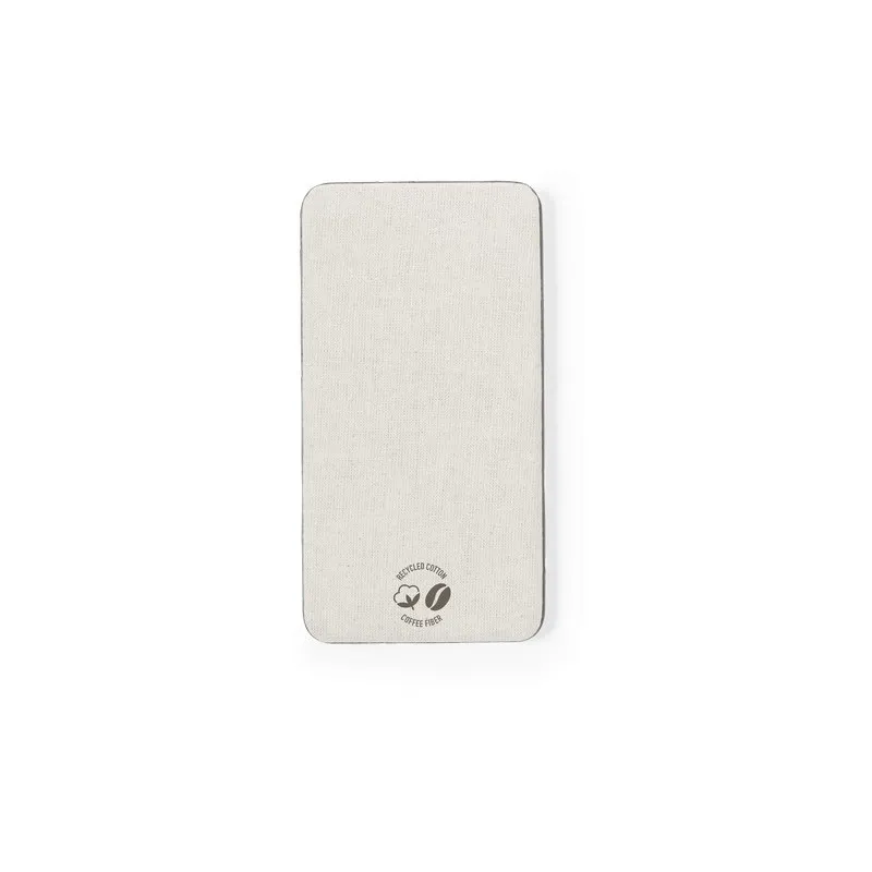 Batterie Écologique Personnalisée 5000 mAh - Power Bank Mayer Couleurs : rouge Matières : polyester recyclé cadeau collaborateur