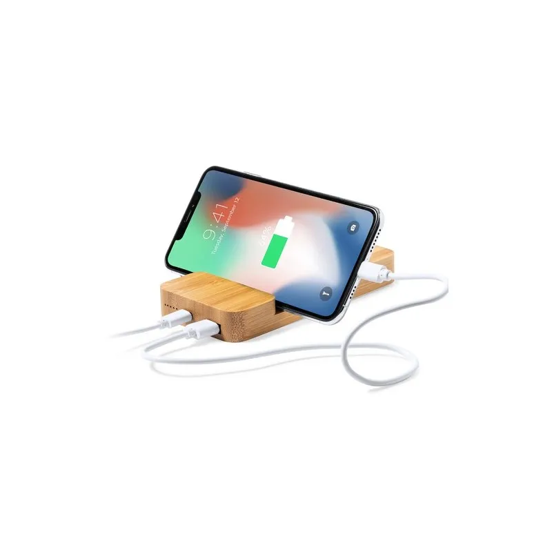 Power Bank Écologique Sans Fil Personnalisé Dralia à Prix Abordable Matières : polyester Couleurs : fuchsia impression haute déf