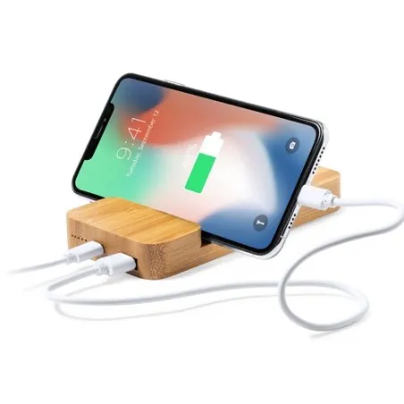 Power Bank Écologique Sans Fil Personnalisé Dralia à Prix Abordable Matières : polyester Couleurs : fuchsia impression haute déf