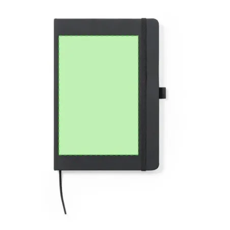 Bloc Notes Personnalisé Écologique Xeria Matières : polyester Couleurs : rouge objet promotionnel éco-responsable