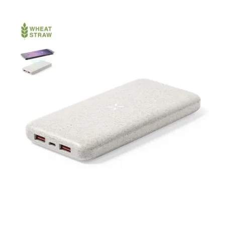 Batterie Externe Écologique Personnalisée Yendik Matières : coton organique Couleurs : gris personnalisable avec votre logo