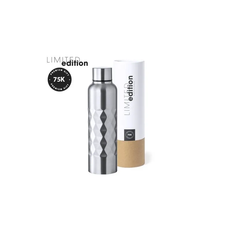 Bidon en Acier Inoxydable Personnalisé Harriet Matières : coton recyclé Couleurs : bleu personnalisable avec votre logo