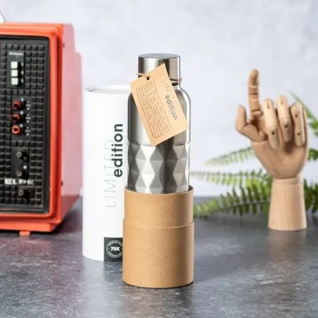 Bidon en Acier Inoxydable Personnalisé Harriet Matières : coton recyclé Couleurs : bleu livraison express 24h 48h