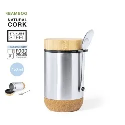 Boîte à Déjeuner Éco-Responsable Personnalisée Cambrix Matières : coton recyclé Couleurs : noir