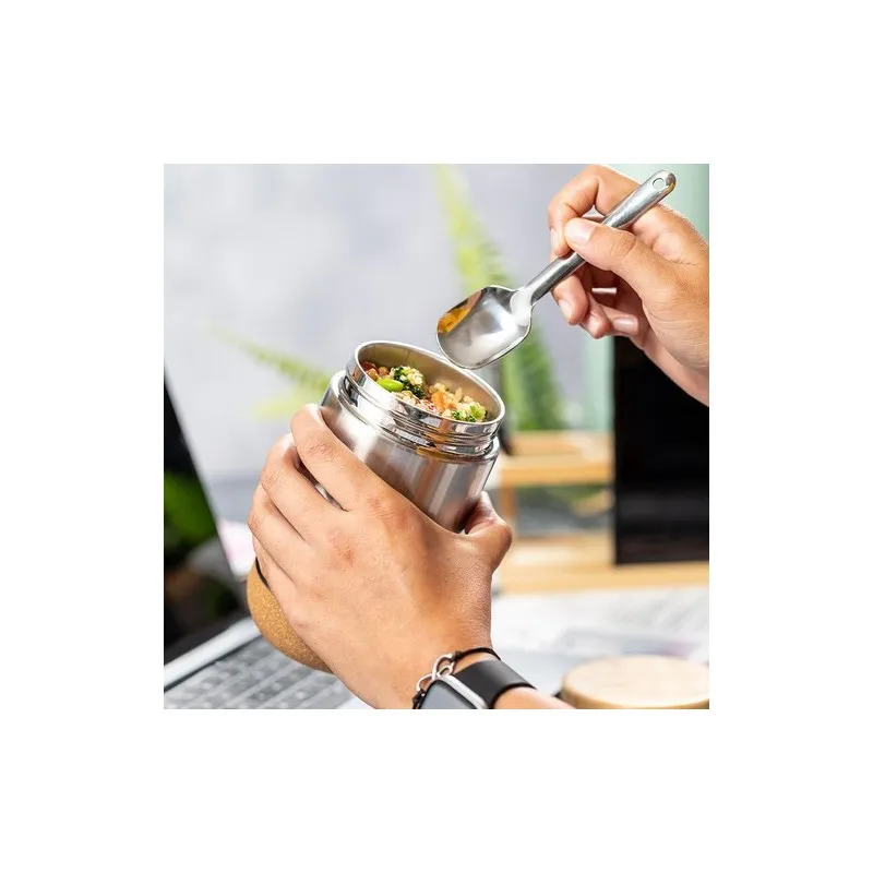 Boîte à Déjeuner Éco-Responsable Personnalisée Cambrix Matières : coton recyclé Couleurs : noir livraison express 24h 48h