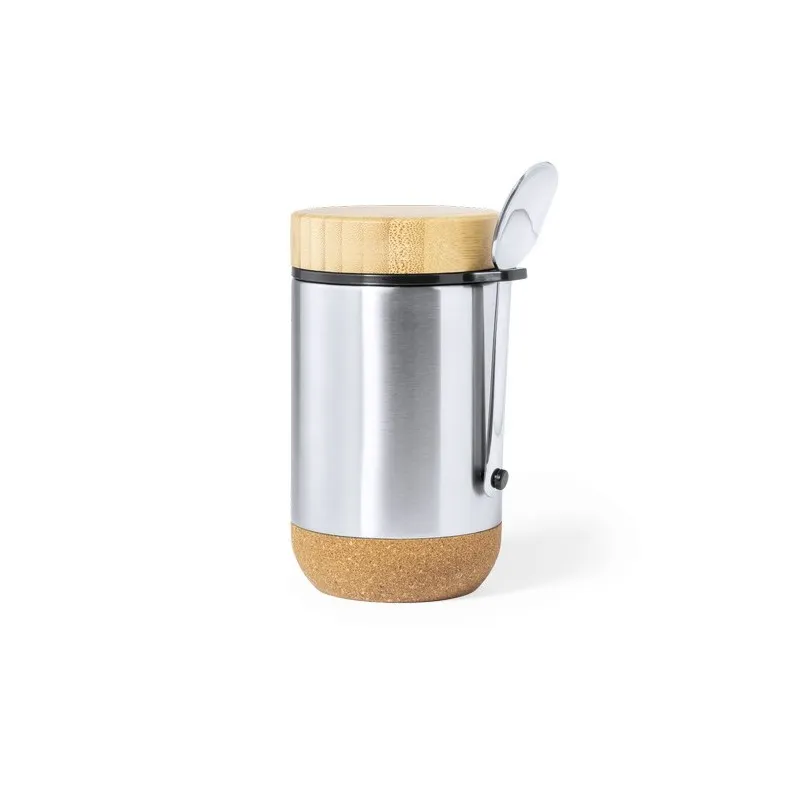 Boîte à Déjeuner Éco-Responsable Personnalisée Cambrix Matières : coton recyclé Couleurs : noir accessoire événementiel unique