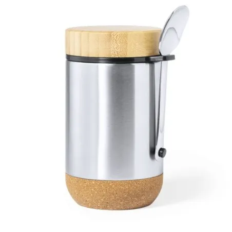 Boîte à Déjeuner Éco-Responsable Personnalisée Cambrix Matières : coton recyclé Couleurs : noir accessoire événementiel unique