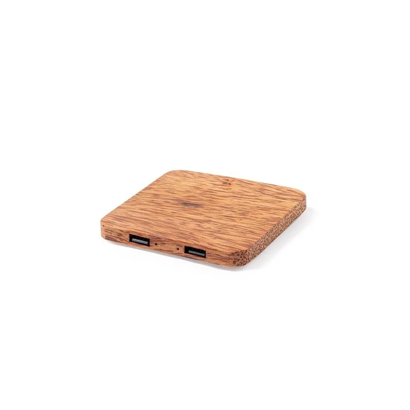 Chargeur Sans Fil Écologique Personnalisé 10W Raston Couleurs : noir impression haute définition