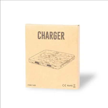 Chargeur Sans Fil Écologique Personnalisé 10W Raston Couleurs : noir livraison express 24h 48h