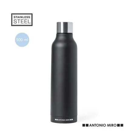 Bouteille Isotherme Personnalisée Thermique Thomson Matières : PET recyclé Couleurs : gris personnalisable avec votre logo