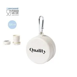 Gobelet Réutilisable Personnalisé Pliable Écologique Sainod Couleurs : gris Matières : polyester recyclé 2