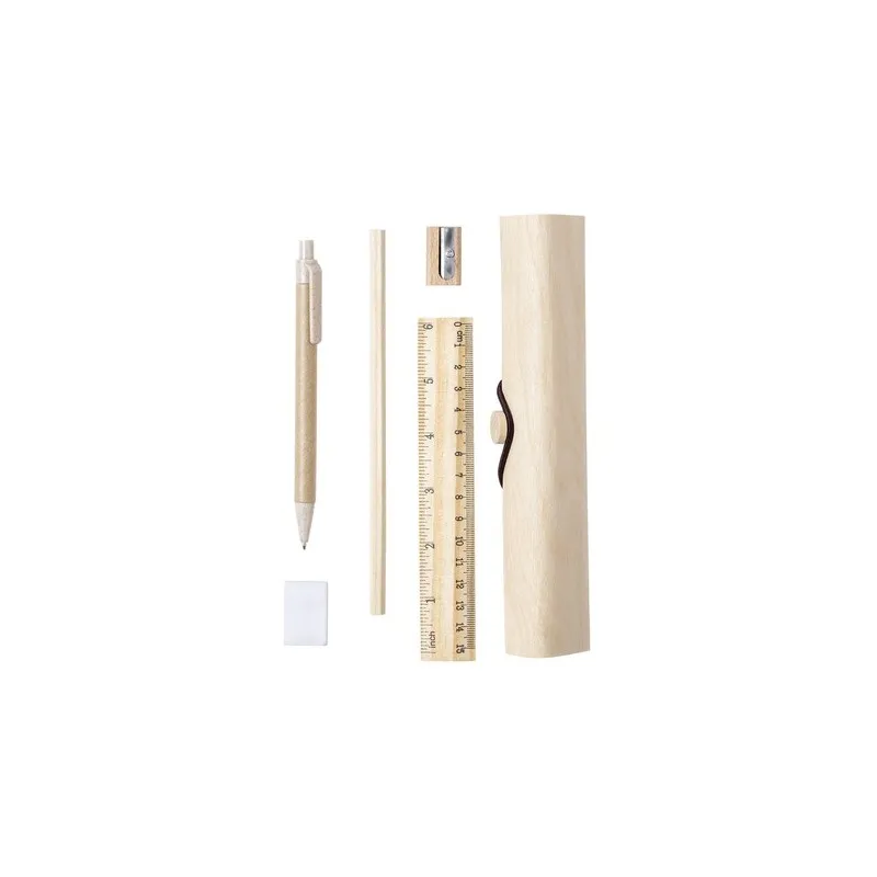 Trousse personnalisée écologique avec accessoires inclus - Palermo pas cher Matières : liège Couleurs : vert personnalisable ave