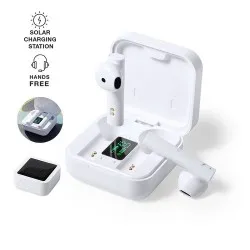 Écouteurs Bluetooth solaires personnalisés pas chers - Vinzer Matières : bambou 2