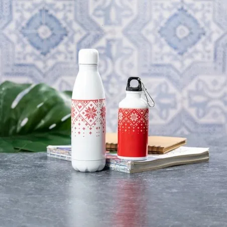 Bidon Personnalisé Publicitaire 500ml - Yalok Matières : acier inoxydable Couleurs : noir impression haute définition