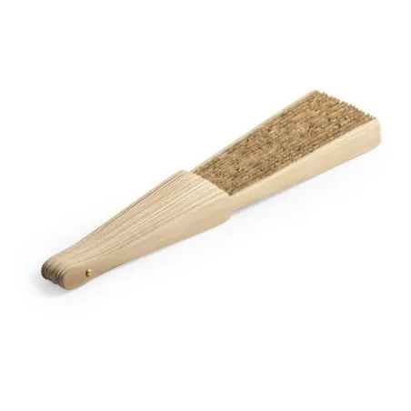 Éventail publicitaire en liège naturel Kasol Matières : spandex Couleurs : blanc cadeau entreprise pas cher