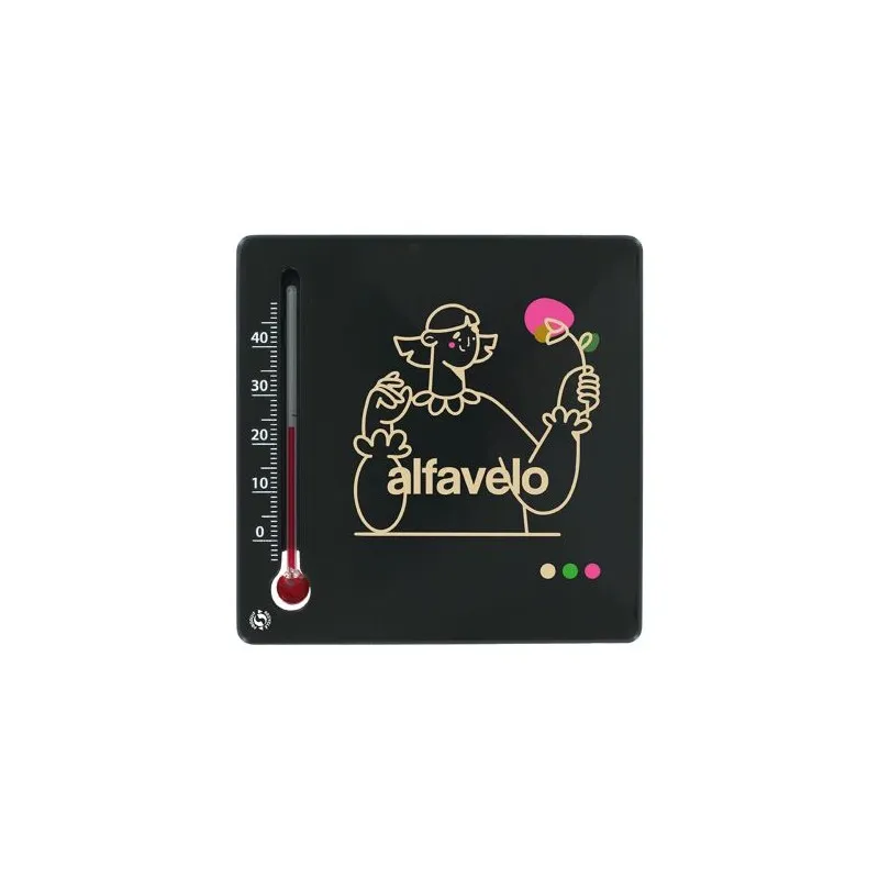 Thermomètre Carré Écologique en Matière Recyclée