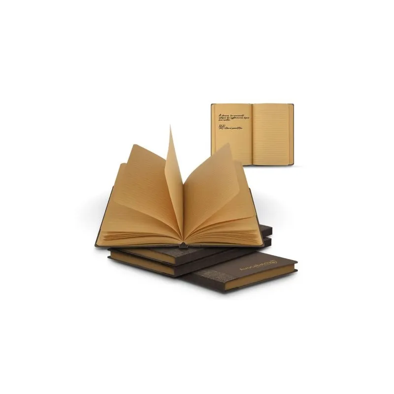 Carnet A5 Éco-responsable avec couverture en poudre de café Matières : bambou Couleurs : vert impression haute définition