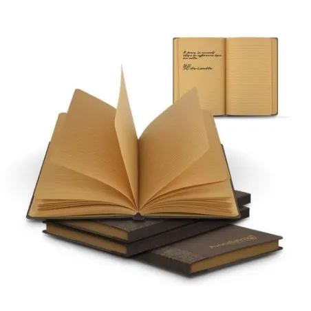 Carnet A5 Éco-responsable avec couverture en poudre de café Matières : bambou Couleurs : vert impression haute définition