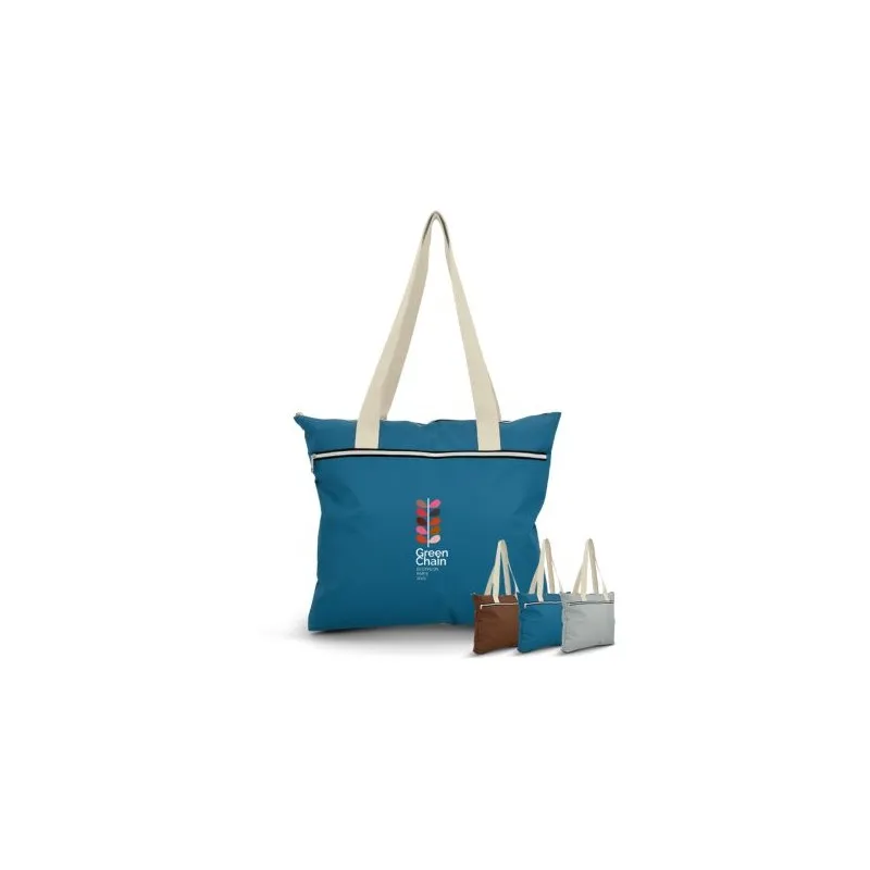 Sac Shopping Isotherme Pratique et Personnalisable Matières : polyester Couleurs : bleu marine personnalisable avec votre logo