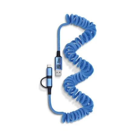 Câble de Charge Rapide Retractable 6 en 1 Personnalisé Couleurs : blanc cadeau collaborateur premium